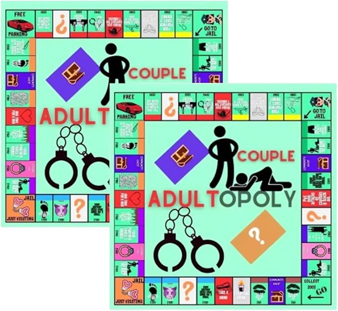 Couple Adultopoly, Couple Adult Opoly Board Game