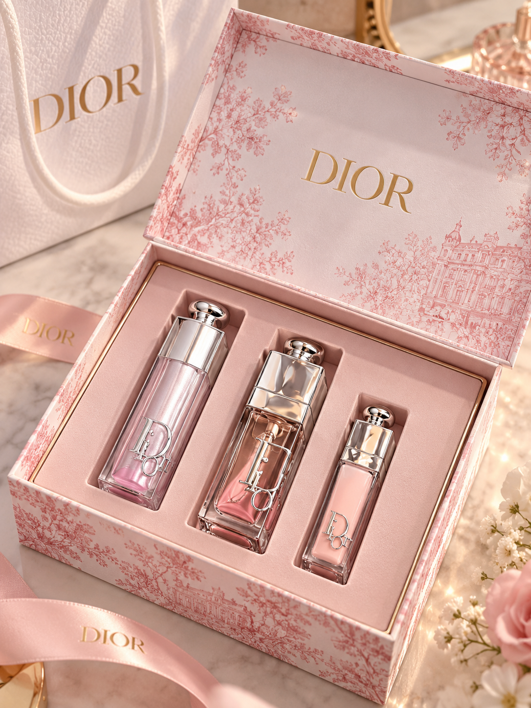 Dior Pink Glow 3-in-1 Luxury Beauty Gift Set