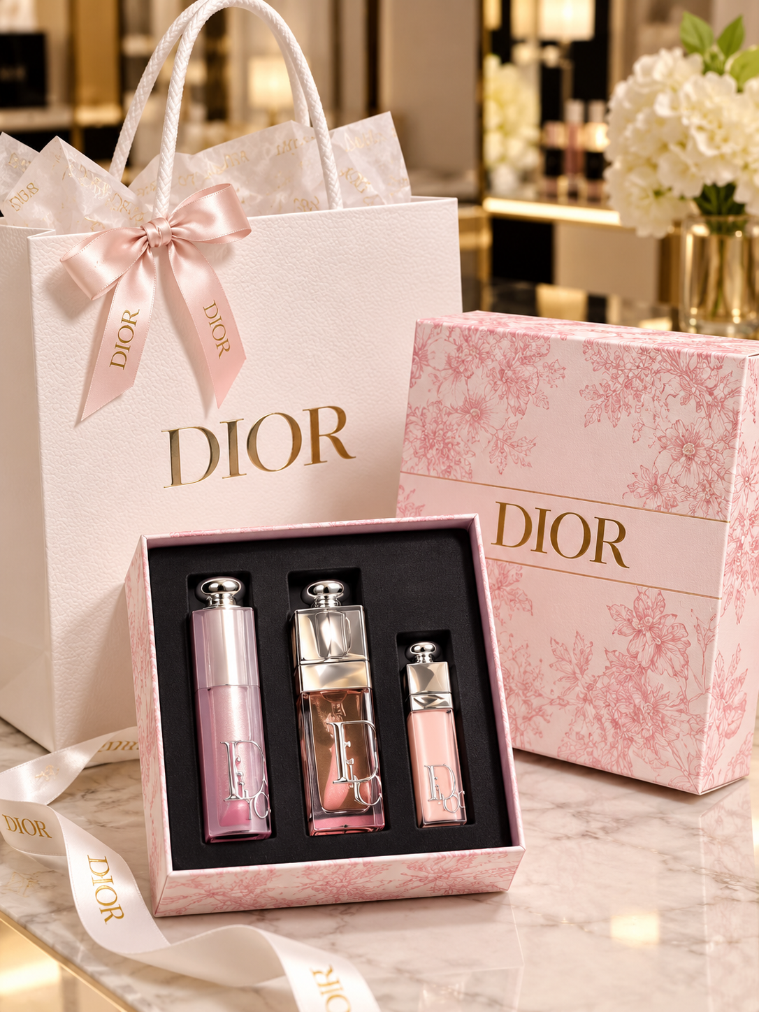 Dior Pink Glow 3-in-1 Luxury Beauty Gift Set