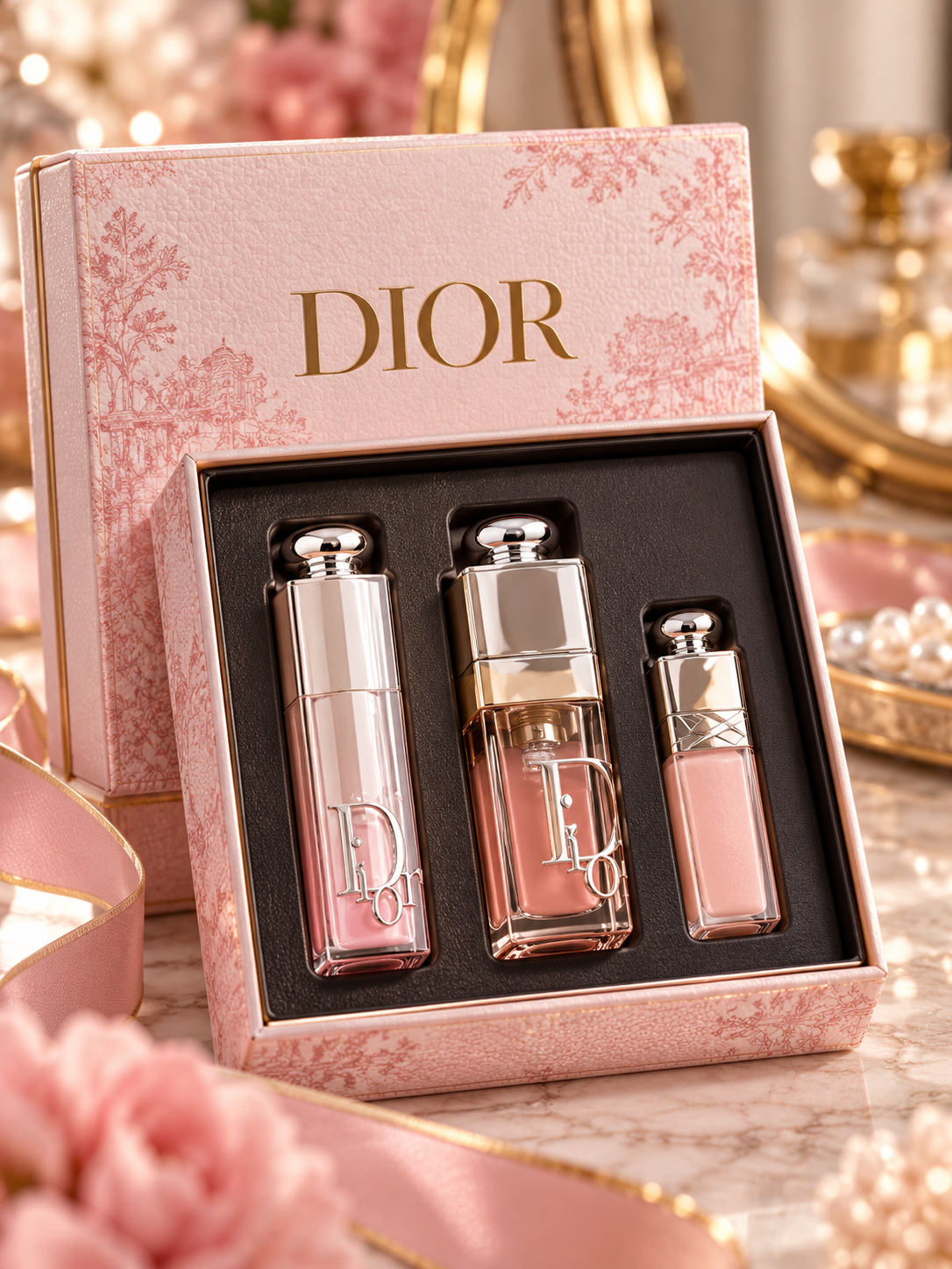 Dior Pink Glow 3-in-1 Luxury Beauty Gift Set