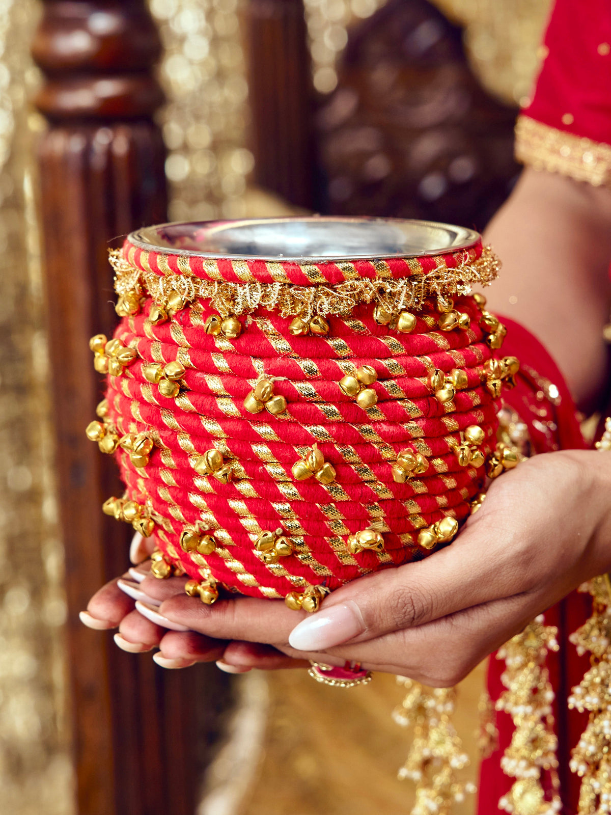 Kumkum Essential Karwa Chauth Pooja Hamper - Red