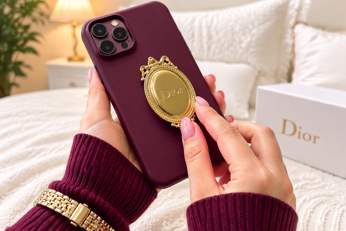 Dior Médaillon Gold Phone Grip & Stand