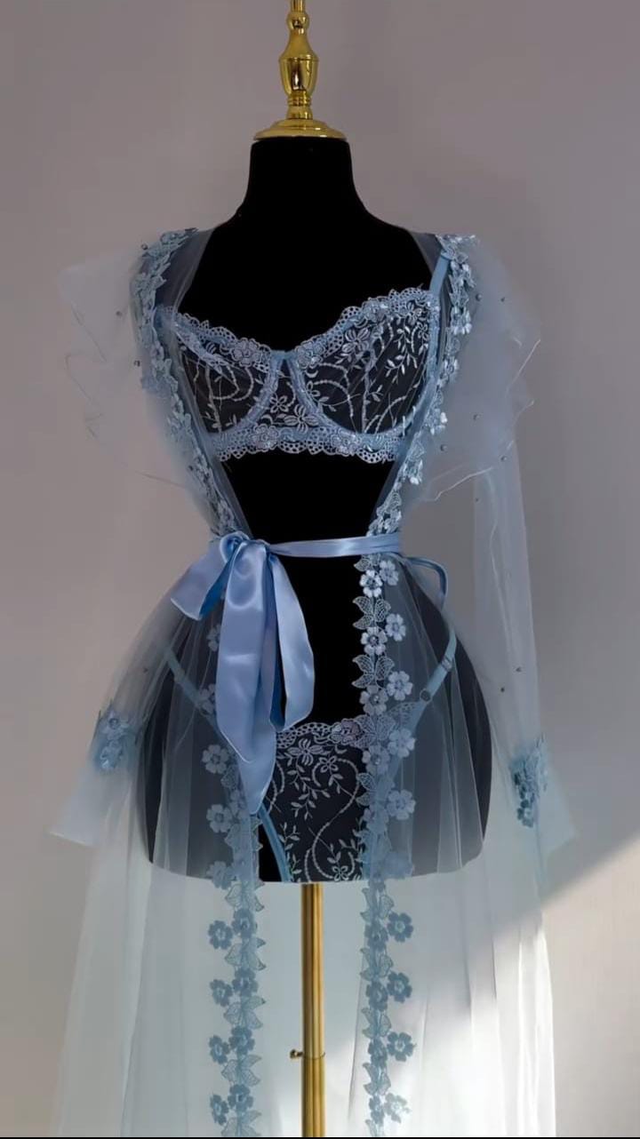 Blue Blossom Lingerie